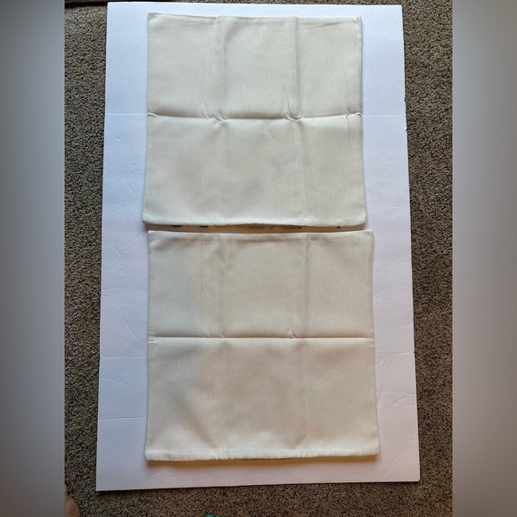 Floral Spring Summer Pillow Covers Approx 20”x20” Set Of 2 Zipper Closure New - Picture 6 of 9